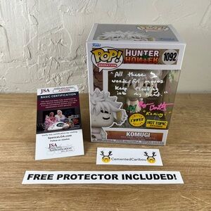 Komugi Chase Funko Pop 1092 Hot Topic Hunter x Hunter Signed Autograph NEAR MINT